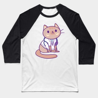 Doctor Cat Baseball T-Shirt